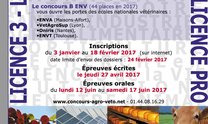 Dates clés du concours véto B ENV 2018